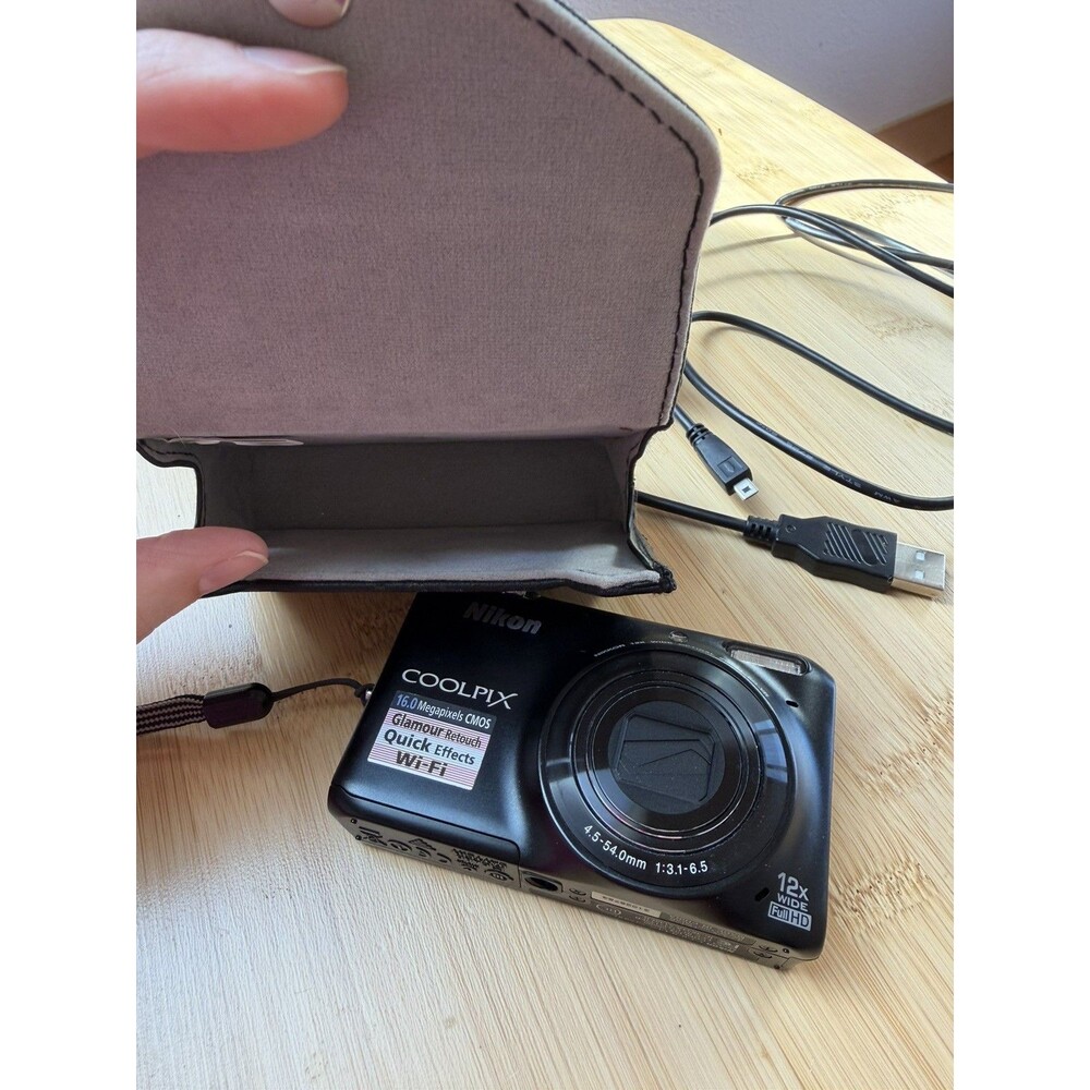 Nikon Coolpix S6500 Digital Camera 16MP 12X Optical Zoom Smile Detection Black - Picture 13 of 14